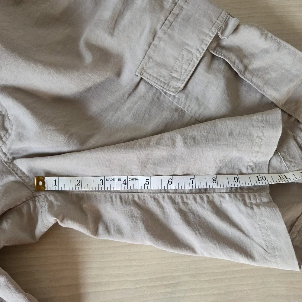 The North Face Men's Paramount Hiking Cargo Shorts Khaki Beige Nylon Trail Sz 36